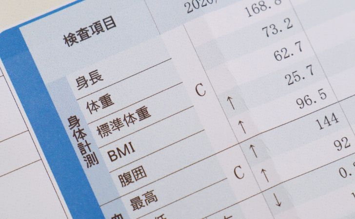 健康診断の結果