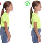 良い姿勢と悪い姿勢の比較